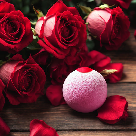 CBD × aroma essential bath bomb -rose moon-